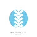 Manual therapy logo. Chiropractic and other alternative medicine.