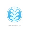 Manual therapy logo. Chiropractic and other alternative medicine.