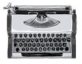 Manual typewriter Vintage black and white art painting