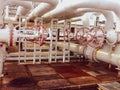 Manual valves valves for monitoring the of pipelines. Shut-off valves on the pipeline