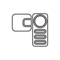 manual video camera icon. Element of Media for mobile concept and web apps icon. Thin line icon for website design and development