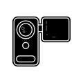 manual video camera icon. Element of Media tool for mobile concept and web apps icon. Glyph, flat icon for website design and