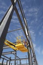 Manual Worker Working From Cherry Picker Royalty Free Stock Photo