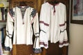 Manually embroidered traditional Romanian blouse