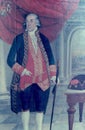 history old color painting of viceroy of peru .1761-1776