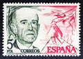 Manuel de Falla y Matheu 1876 - 1946, a Spanish composer and pianist, one of Spain`s most important musicians of the 20th centur