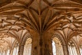 Manueline ornamentation in the cloister of Jeronimos Monastery Royalty Free Stock Photo