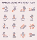 Manufacture robot icon