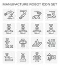 Manufacture robot icon