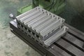 Manufacture stainless steel array on steel table