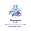Manufacturer service concept icon Royalty Free Stock Photo