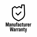 Manufacturer Warranty vector information sign