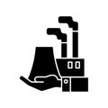 Manufacturing black glyph icon