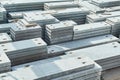 Manufacturing concrete slabs. reinforced concrete production