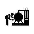 Manufacturing, engine, mechanism, silo, man icon. Element of manufacturing icon. Premium quality graphic design icon. Signs and Royalty Free Stock Photo