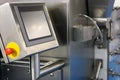 Manufacturing equipment with touchscreen control Royalty Free Stock Photo