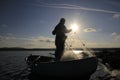 Manufacturing fishing net.. Royalty Free Stock Photo