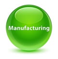 Manufacturing glassy green round button