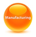 Manufacturing glassy orange round button