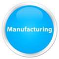 Manufacturing premium cyan blue round button