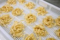 Manufacturing Italian Pasta Royalty Free Stock Photo