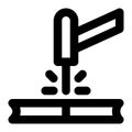 welding, fabrication, weld, industry, manufacturing, construction outline icon Royalty Free Stock Photo