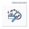 Manufacturing predictive analytics color icon