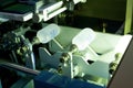 Manufacturing and printing on plastic bottles Royalty Free Stock Photo