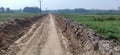 Manufacturing soil road in arer madhubani India