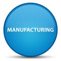 Manufacturing special cyan blue round button