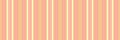 Manufacturing stripe pattern texture, ragged fabric vertical background. Place seamless lines vector textile in orange and red Royalty Free Stock Photo