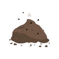 Manure and Flies Icon Royalty Free Stock Photo