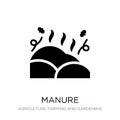 manure icon in trendy design style. manure icon isolated on white background. manure vector icon simple and modern flat symbol for