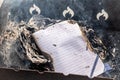 manuscript burning. burning notebook. Burning book. The book is on fire. Background