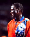 Manute Bol, Philadelphia 76ers Royalty Free Stock Photo