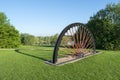 Manvers Lake Pit Head Winding Wheel Royalty Free Stock Photo