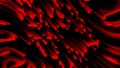 Many abstract comets fall at high speed, 3d rendering. Virtual asteroid rain, computer generated background