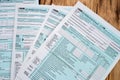 many American tax forms 1040 are mixed