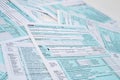 many American tax forms 1040 are mixed