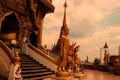 Many ancient pagodas in Thailand. Royalty Free Stock Photo