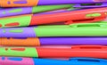 Many Ball Pen on Pink Royalty Free Stock Photo