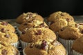 Many banana cupcake or banana muffin Royalty Free Stock Photo