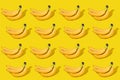 Banana Bonanza: Abundance of Bananas on Yellow Background