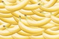 Many bananas yellow texture pattern Royalty Free Stock Photo