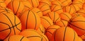 Many basketballs sport background