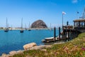 Morro Bay Beach & Boardwalk Royalty Free Stock Photo