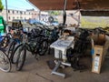 Many Bicycles under repair