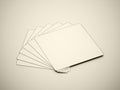 Many blank card rendered Royalty Free Stock Photo