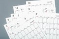 Many Blank Monthly 2022 Calendar Sheets