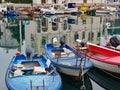 many boats at the pier in summer